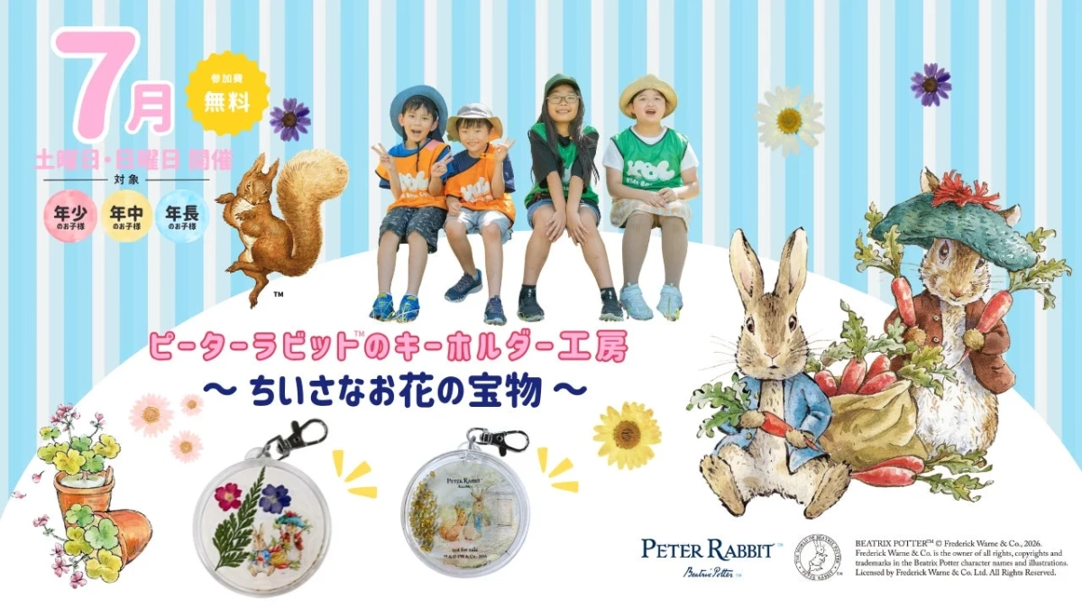 ピーターラビット™のキーホルダー工房