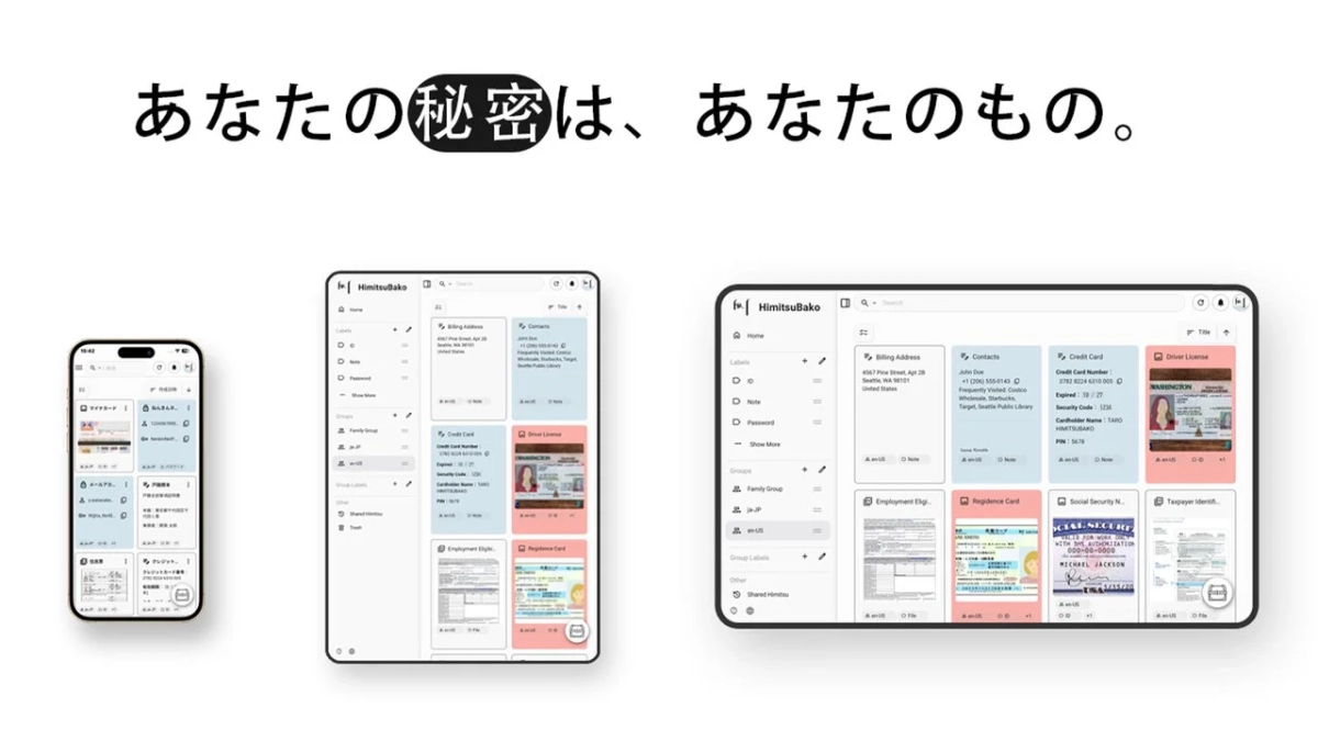 HimitsuBakoの利用イメージ