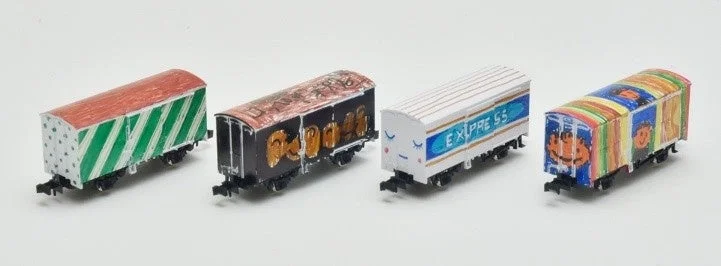 お絵描き貨車のイメージ