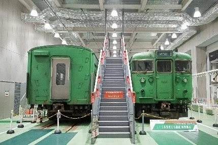 展示された旧型車両