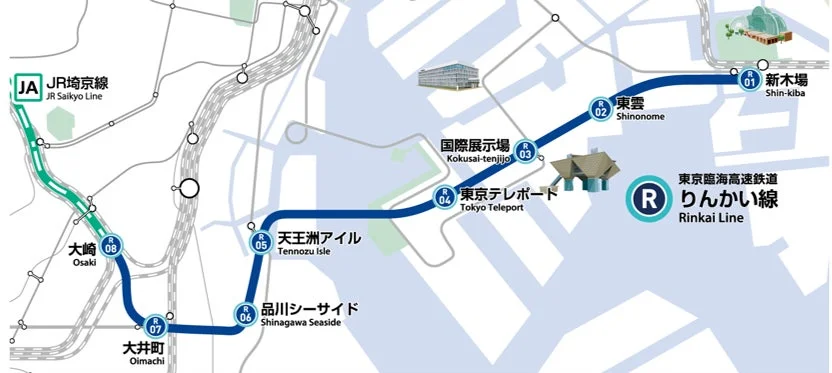 りんかい線路線図