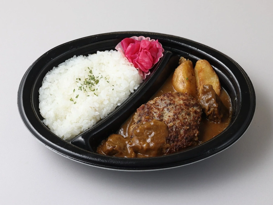 ハンブルグステーキカレー