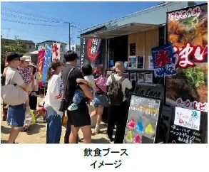 飲食ブースのイメージ