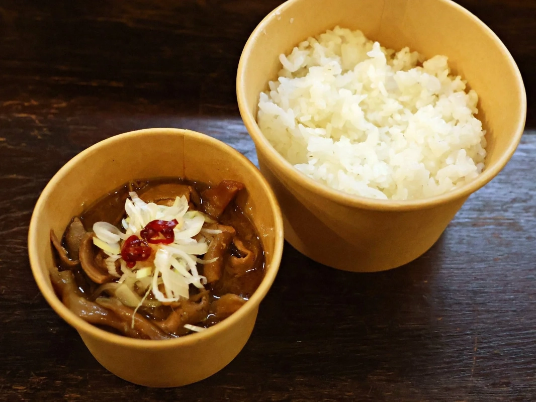 モツ煮とご飯