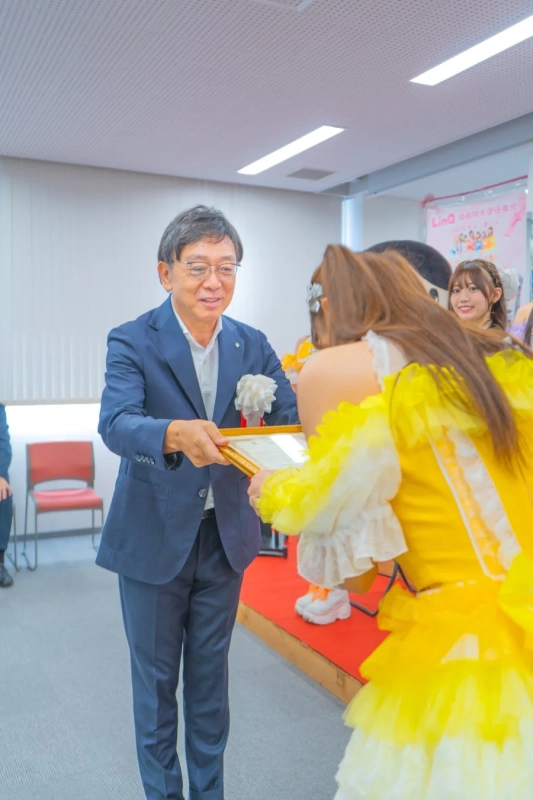 LinQ 任命式の様子