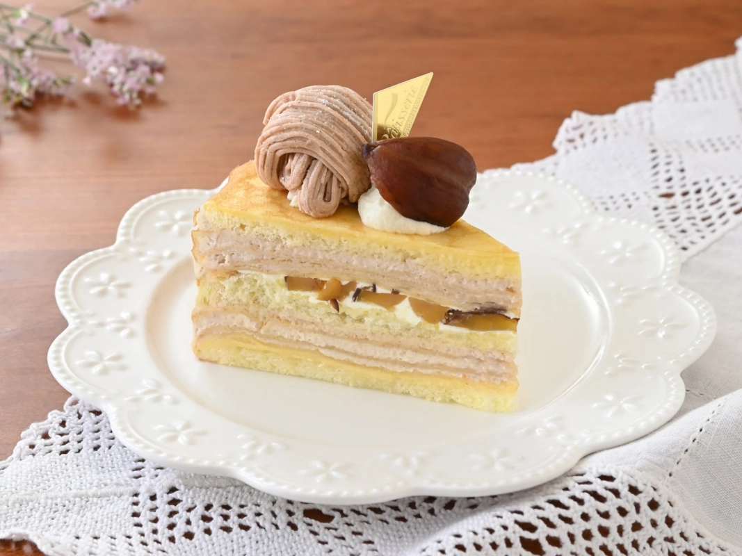 栗と北海道バターのミルクレープ