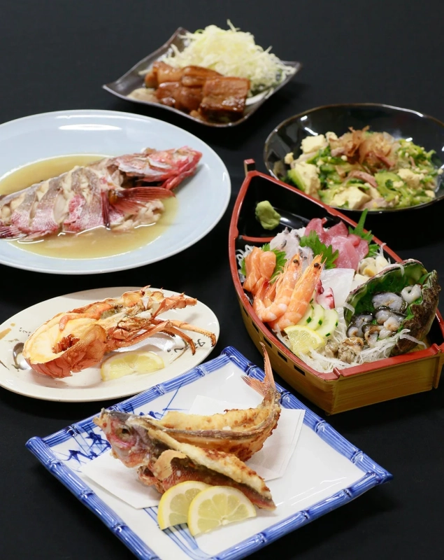 那覇市第一牧志公設市場の料理