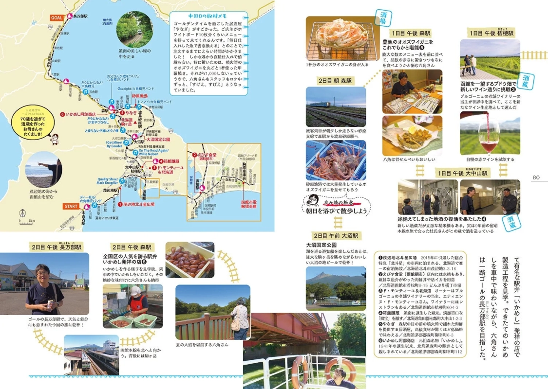 道南いさりび鉄道、函館本線の旅詳細マップ