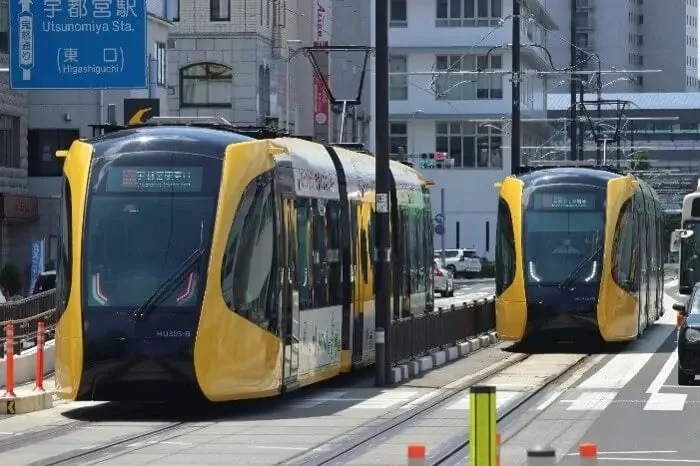 宇都宮のLRT車両