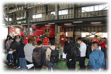 車両基地見学