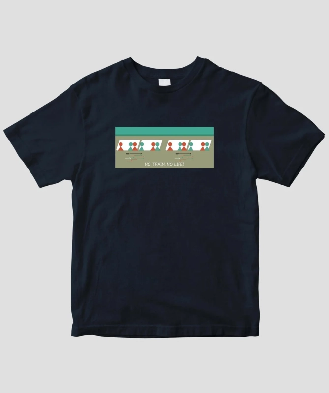 時刻表 昭和34年ヴィンテージカバーTシャツ(紺)