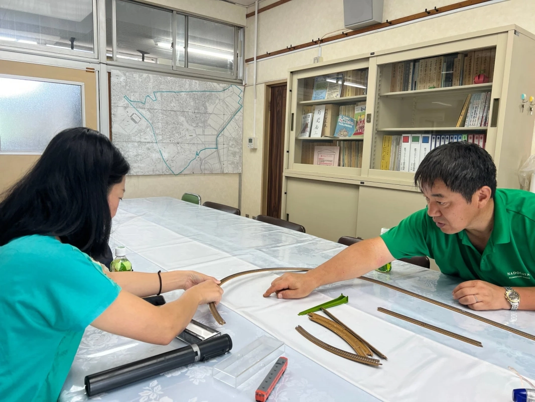 名戸ケ谷小学校でのNゲージ組み立て