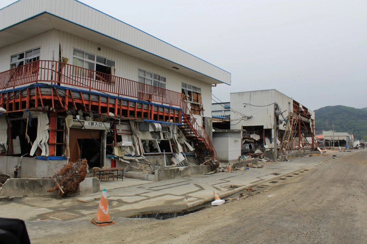 被災地の街並み